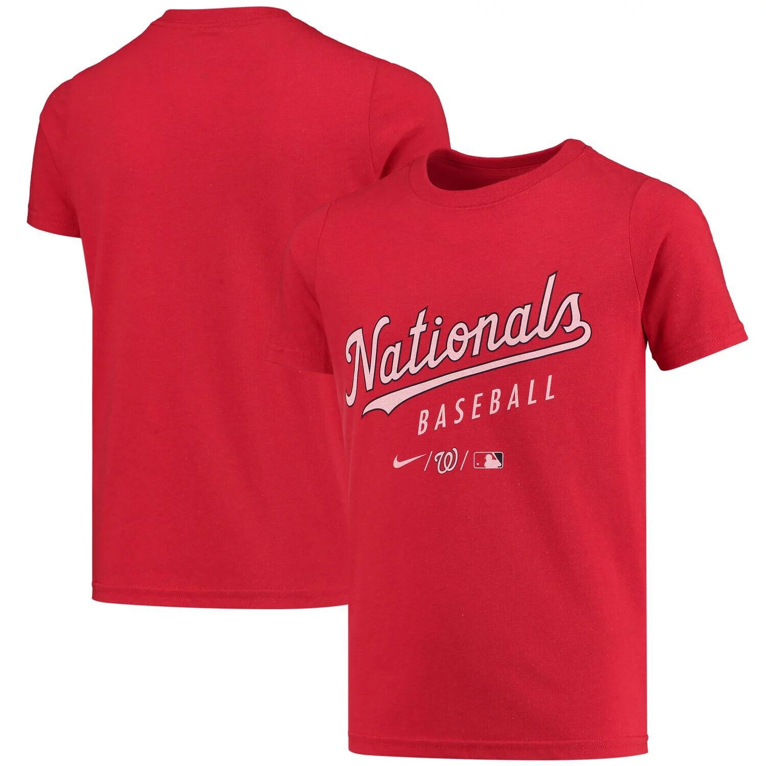 

Молодежная футболка Nike Red Washington Nationals Early Work Tri-Blend Nike