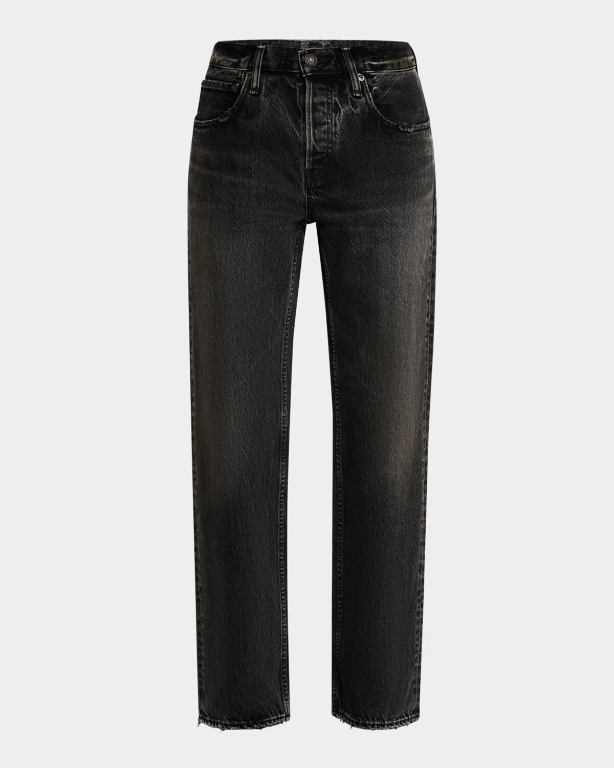 

Прямые джинсы Iona с низкой посадкой Moussy Vintage, цвет Blk