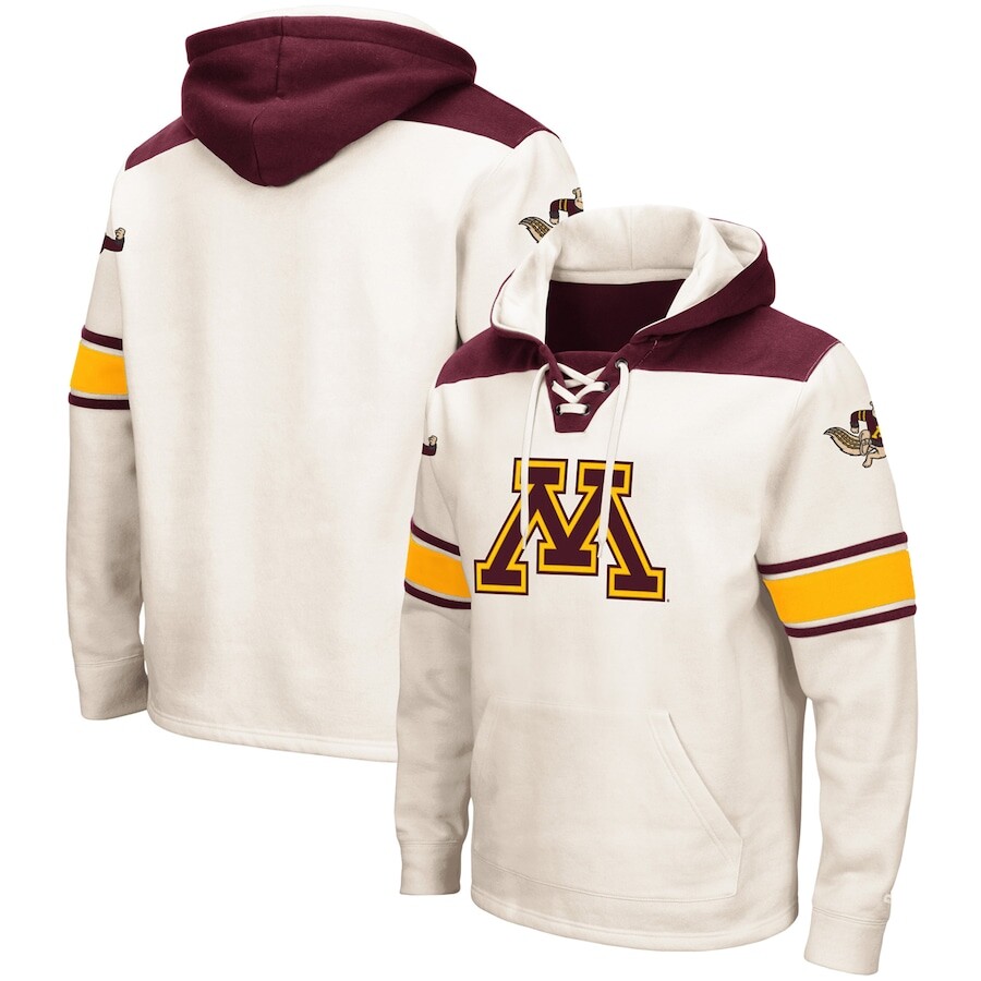

Пуловер с капюшоном Colosseum Minnesota Golden Gophers, кремовый