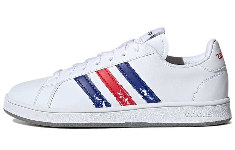 

Adidas Grand Court Base Beyond 'Paint Stroke - White Royal Scarlet'