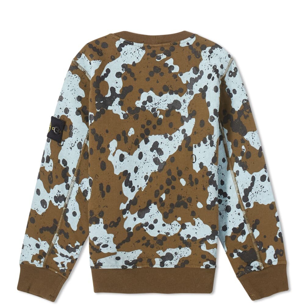 

Детский свитер с камуфляжным принтом Stone Island Junior
