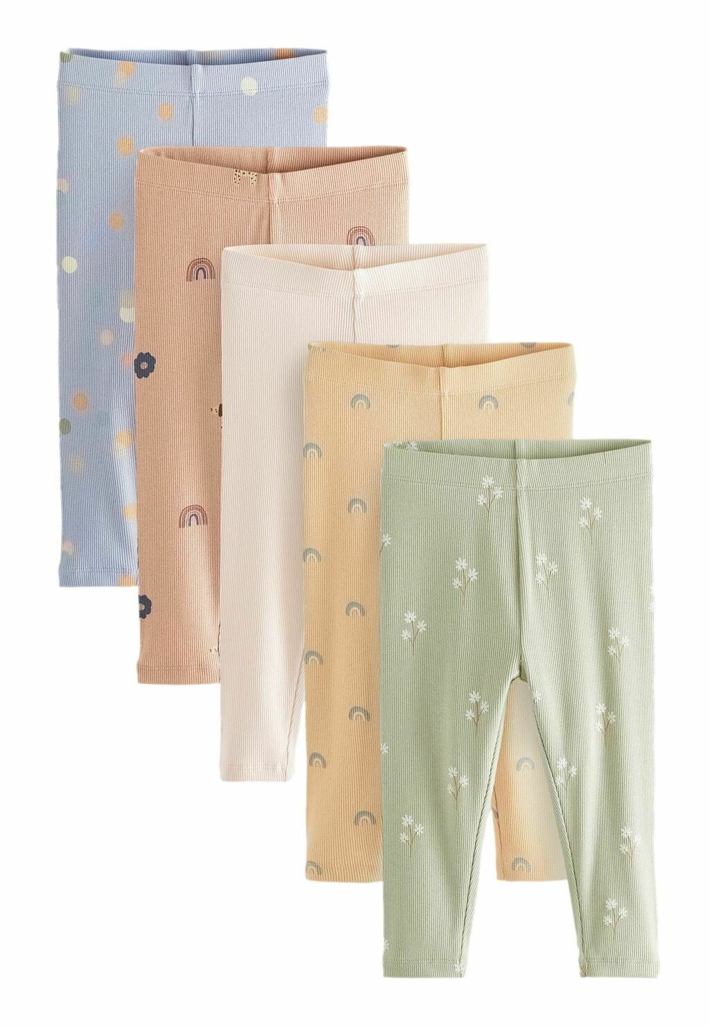 

Леггинсы 5 PACK 3MTHS-7YRS Next, цвет yellow ditsy print