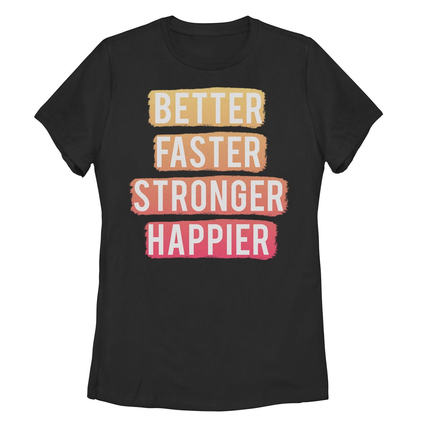 

Футболка с рисунком «Better Faster Stronger Happier» для юниоров