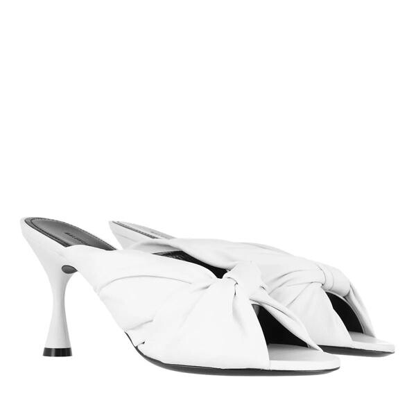 

Туфли drapy mules leather optical Balenciaga, белый