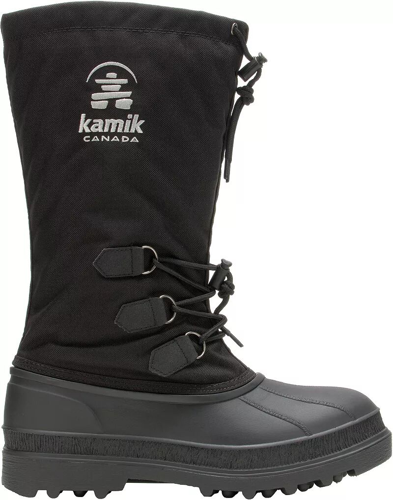 Мужские утепленные водонепроницаемые зимние ботинки Kamik Canuck, черный