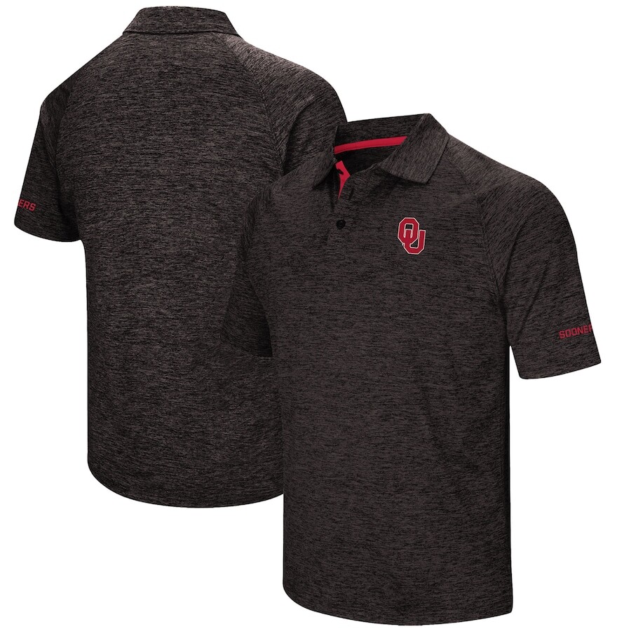 

Поло с коротким рукавом Colosseum Oklahoma Sooners, черный