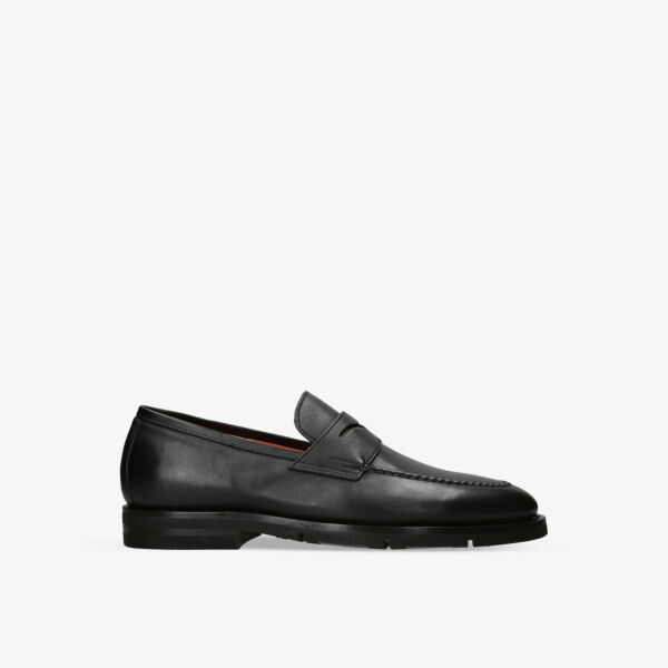 

Кожаные лоферы Carlos Hybrid Santoni, черный
