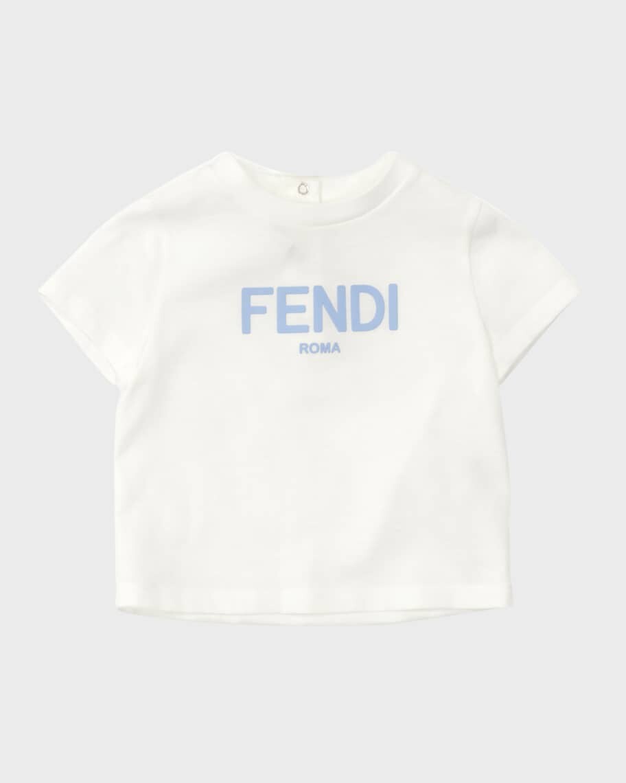 

Классическая футболка для мальчика с принтом логотипа, размер 3–24 мес. Fendi