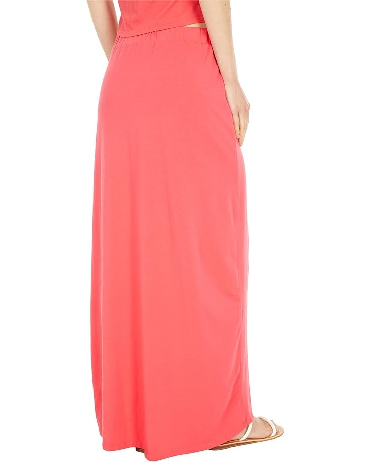 

Юбка bobi Los Angeles Draped Modal Jersey Knot Skirt, цвет Raspberry