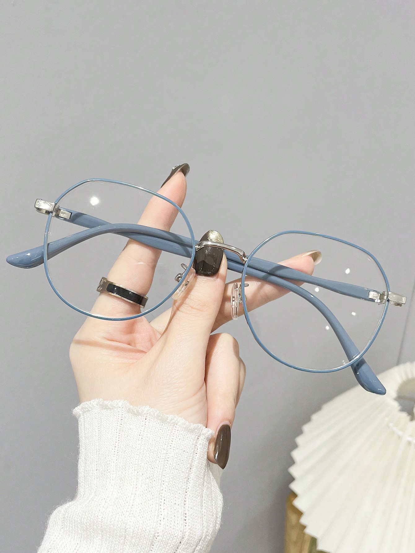 1 шт. женские очки в круглой оправе с прозрачными линзами цена и фото