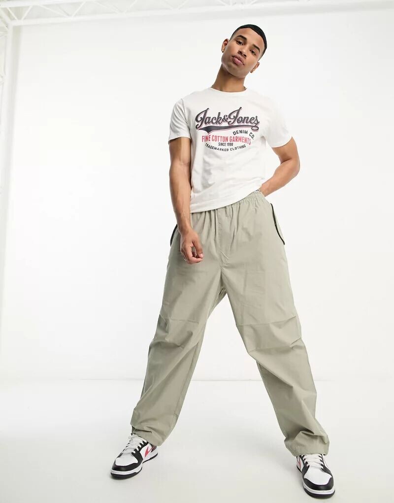 

Белая футболка с логотипом Jack & Jones Vintage