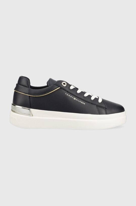 

Кожаные кроссовки LUX METALLIC CUPSOLE SNEAKER Tommy Hilfiger, темно-синий