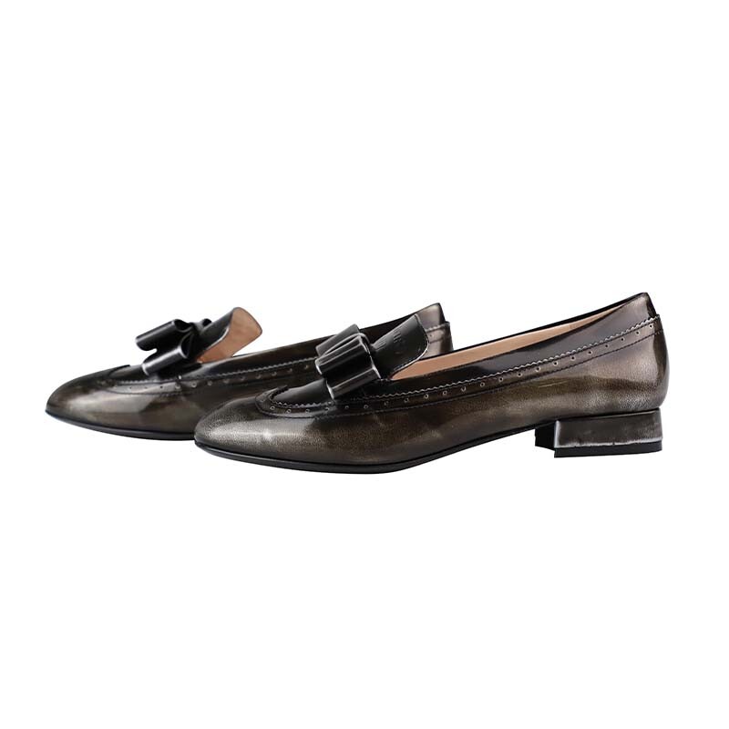 

Туфли женские повседневные Women's Casual Shoes Women's Gardenia Fille, цвет Black silver rubbing color