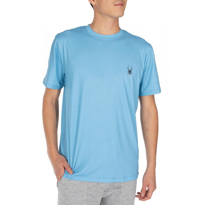 Черная мужская футболка Spyder, цвет blau