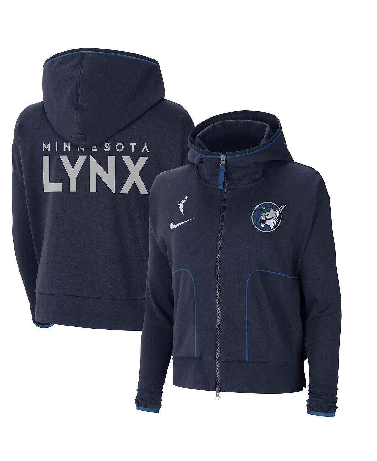 

Женская темно-синяя вязаная куртка с молнией во всю длину Minnesota Lynx Nike, темно-синий