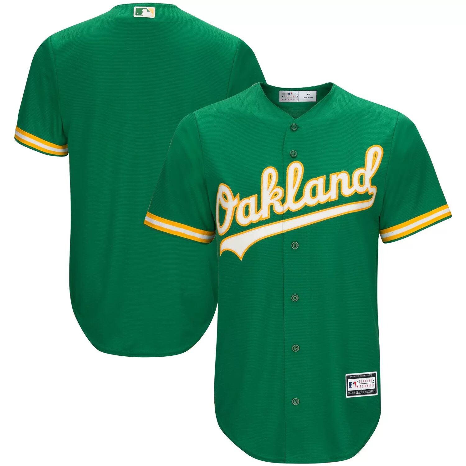 

Мужская футболка Kelly Green Oakland Athletics Big & Tall Replica Team