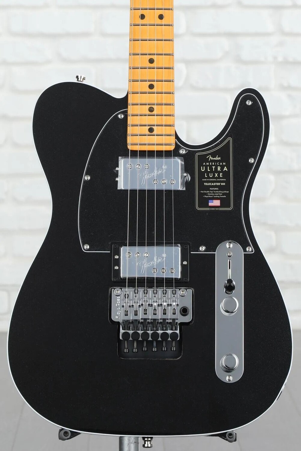 

Fender American Ultra Luxe Telecaster Floyd Rose HH — Mystic Black