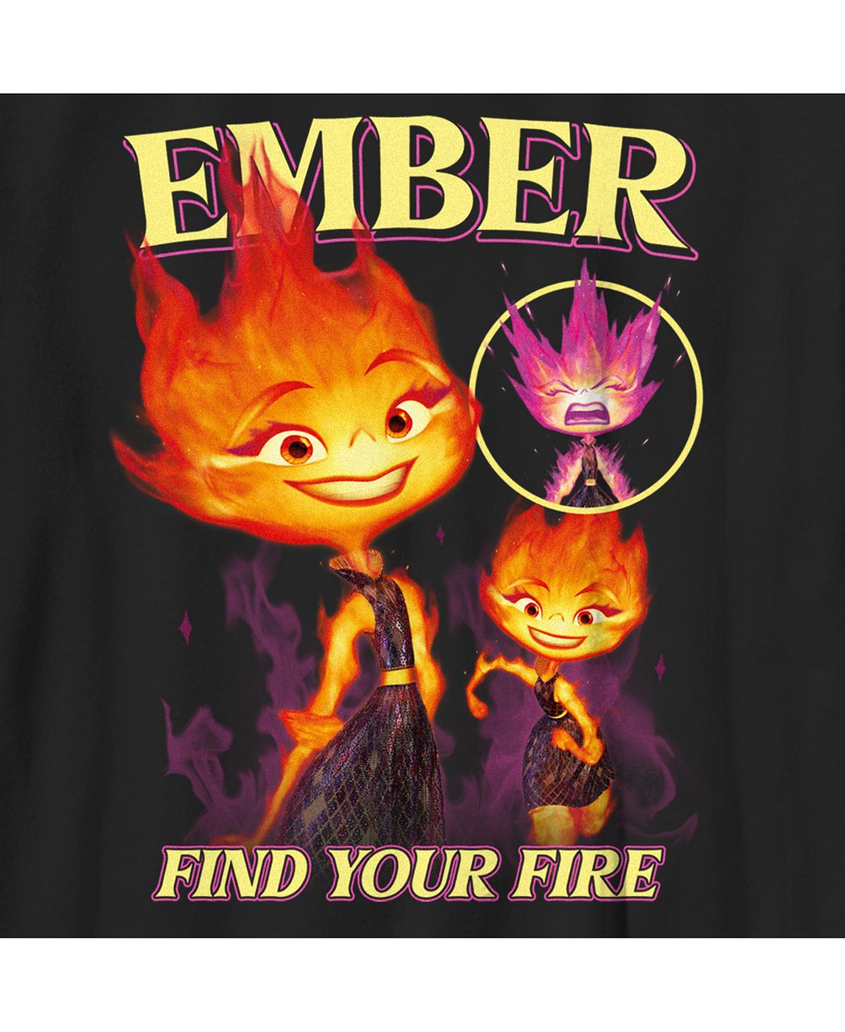 Детская футболка с плакатом Elemental Ember «Найди свой огонь» Disney Pixar  – заказать из-за рубежа в «CDEK.Shopping»