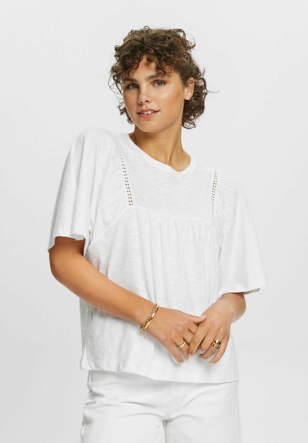 

Футболка с принтом Esprit, белый