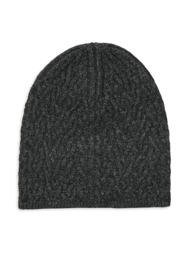 

Шапка косой вязки из смесовой шерсти John Varvatos, цвет Charcoal Grey