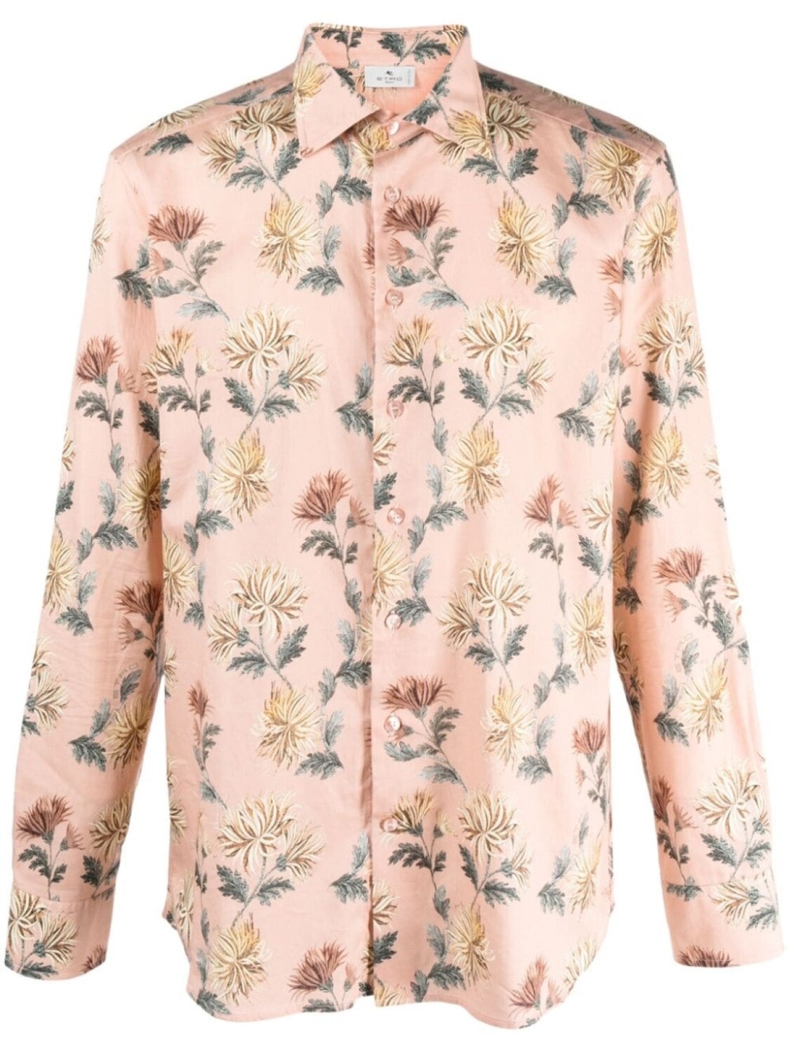 

ETRO рубашка с цветочным принтом, розовый