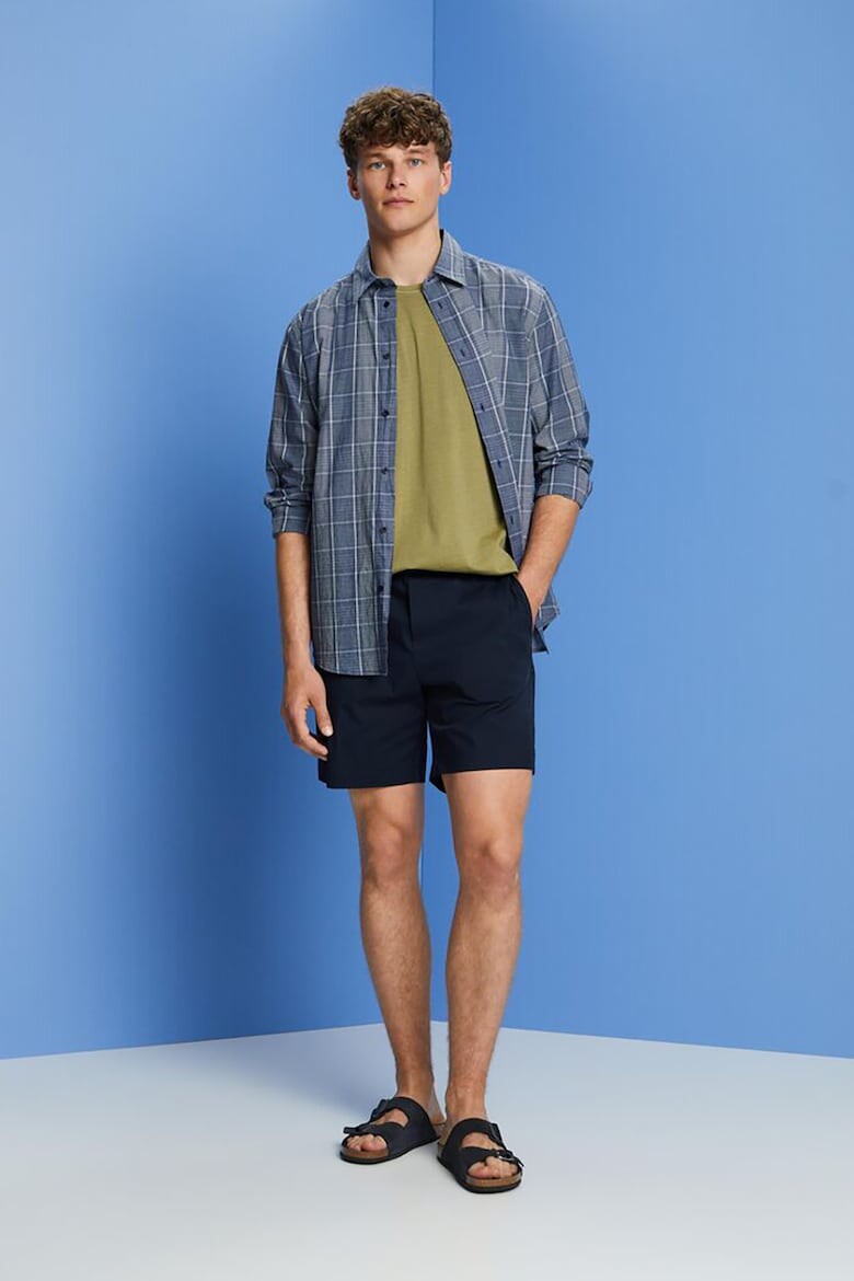 

Рубашка в клетку с длинными рукавами Esprit, серый