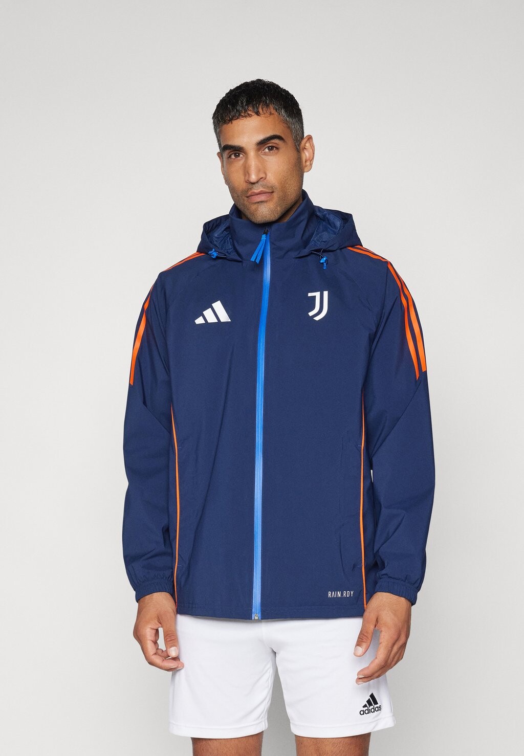 

Дождевик/водоотталкивающая куртка JUVENTUS TURIN RAIN JACKET adidas, темно-синий