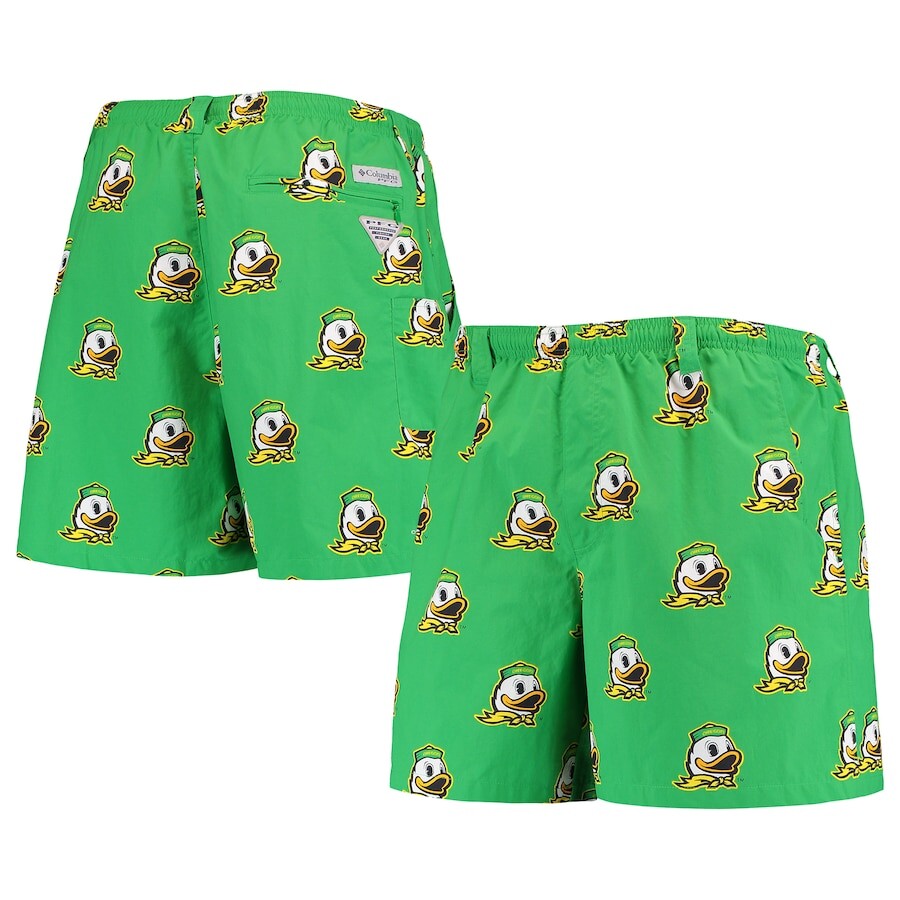 

Шорты Columbia PFG Oregon Ducks, зеленый