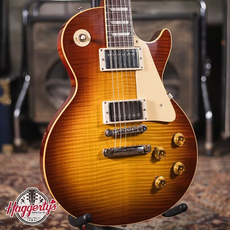 

Электрогитара Gibson Custom Shop 1959 Les Paul Standard Reissue VOS - Iced Tea Burst with Hardshell Case