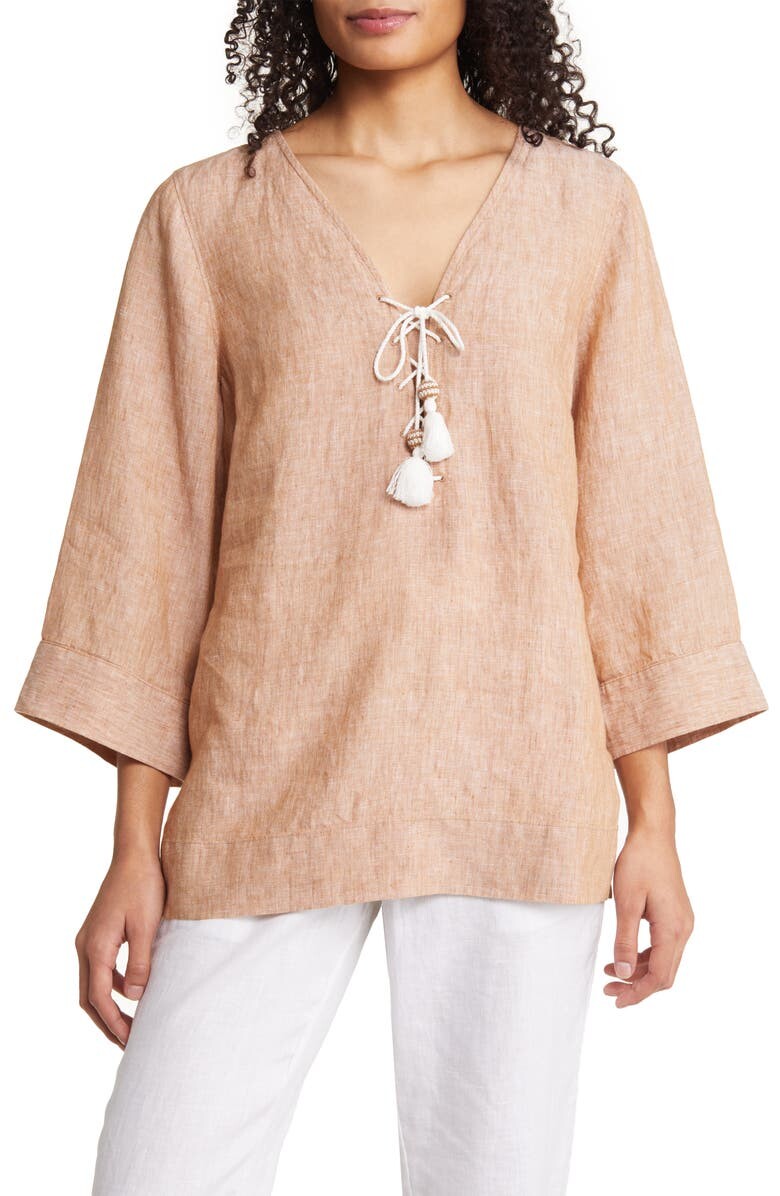 

Льняная туника на шнуровке Costalina TOMMY BAHAMA