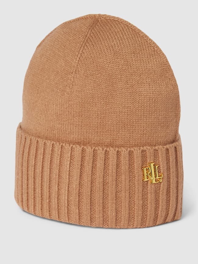 

Шапка с лейблом Lauren Ralph Lauren, коричневый