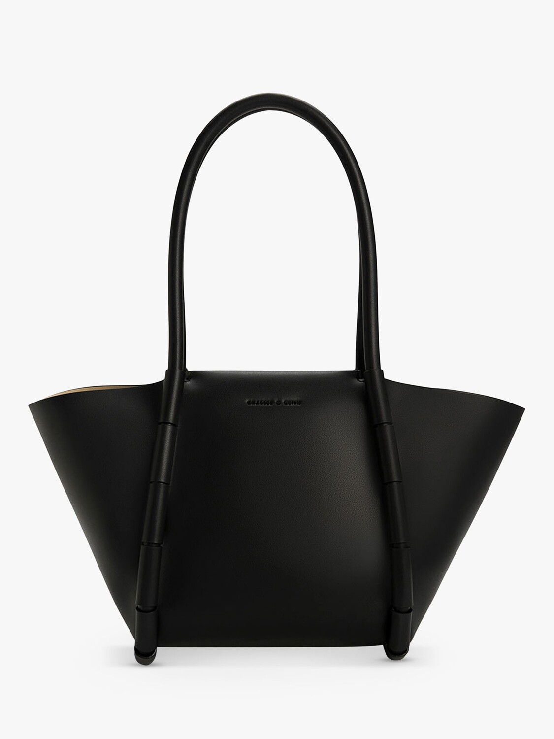 

Сумка-тоут CHARLES & KEITH Machina из искусственной кожи, черная