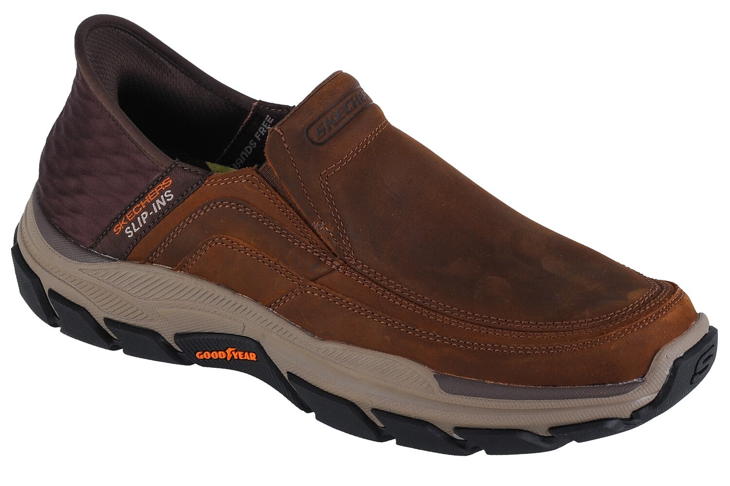 

Кроссовки Skechers Respected Elgin slip-on, коричневый