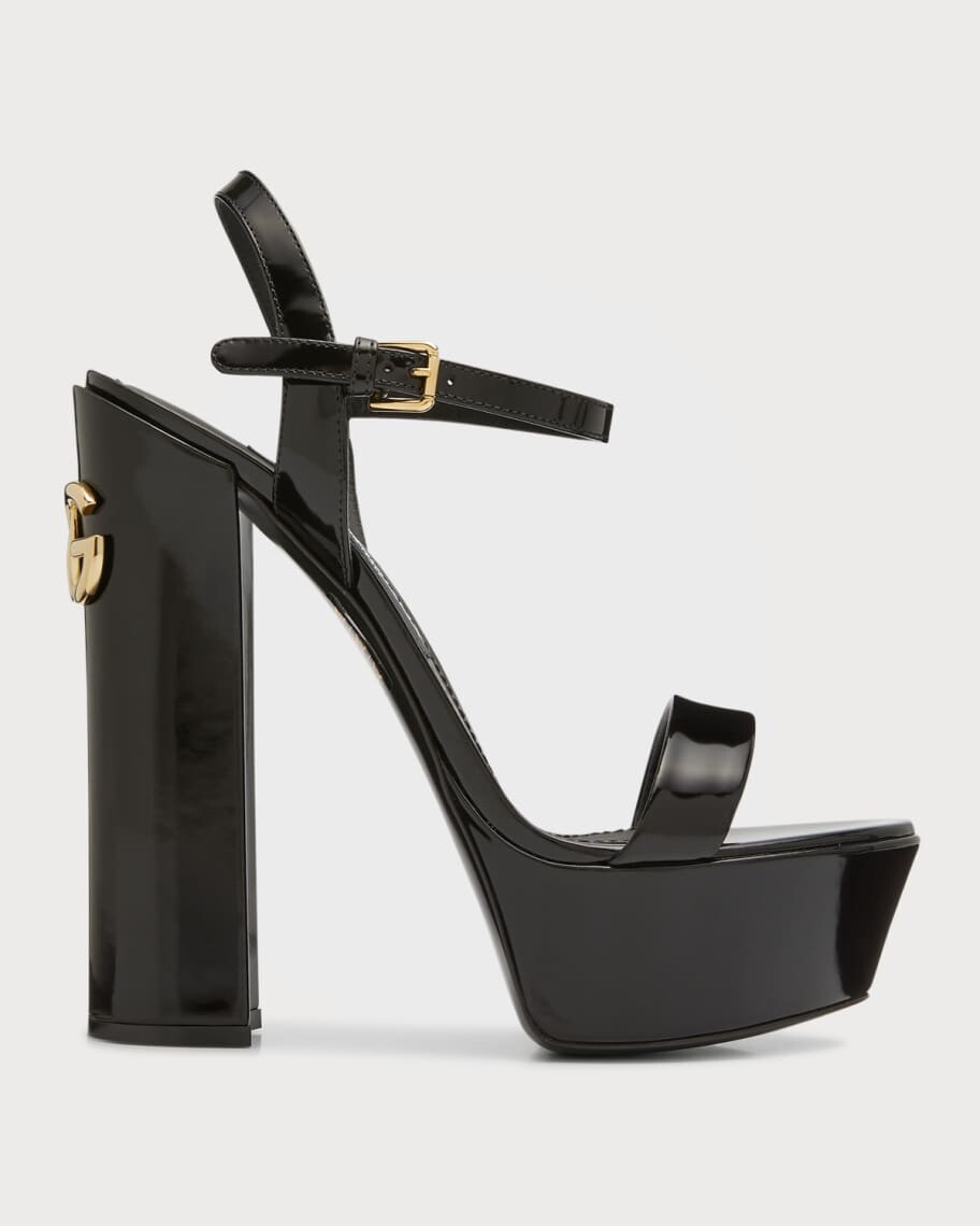

Туфли на платформе из телячьей кожи с ремешком на щиколотке Dolce&Gabbana