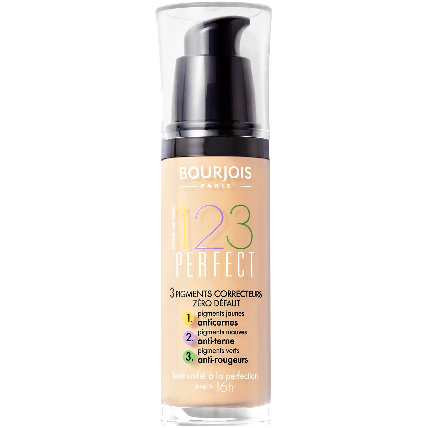 

Стойкая покрывающая основа spf10 светлая ваниль 51 Bourjois 123 Perfect, 30 мл