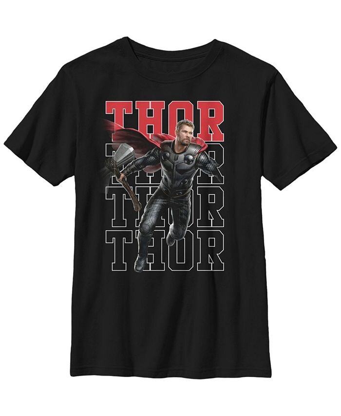 

Детская футболка с надписью Marvel Avengers: Endgame Thor для мальчиков Fifth Sun, черный