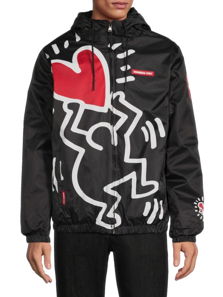

Толстовка на молнии с графическим рисунком Keith Members Only, цвет Black Multi