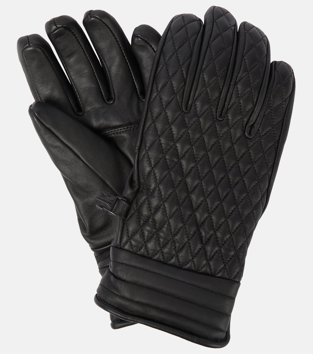 Стеганые кожаные перчатки athena Fusalp, черный