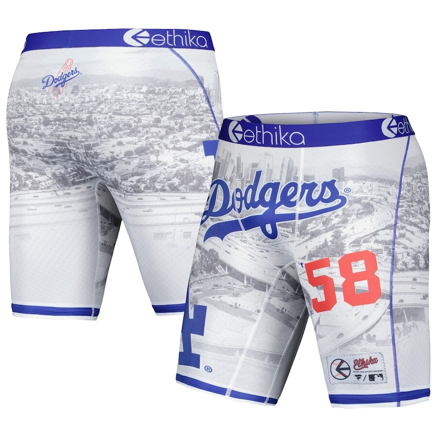 

Боксеры Ethika Los Angeles Dodgers, белый