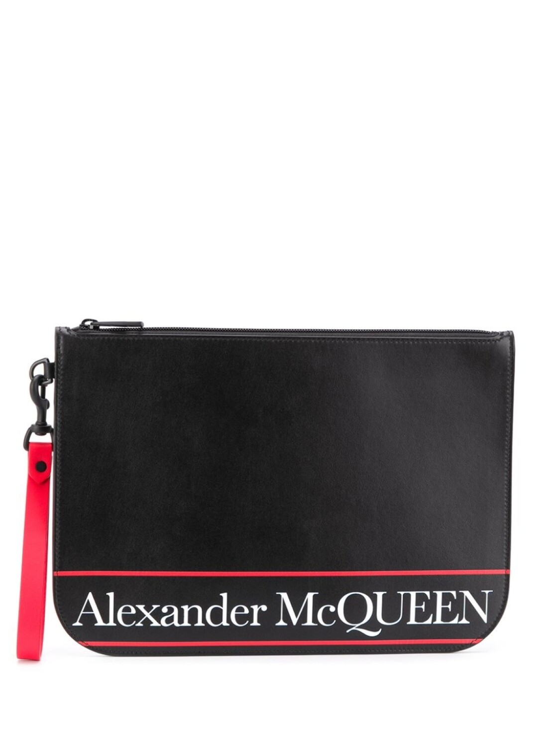 

Alexander McQueen клатч с логотипом, черный