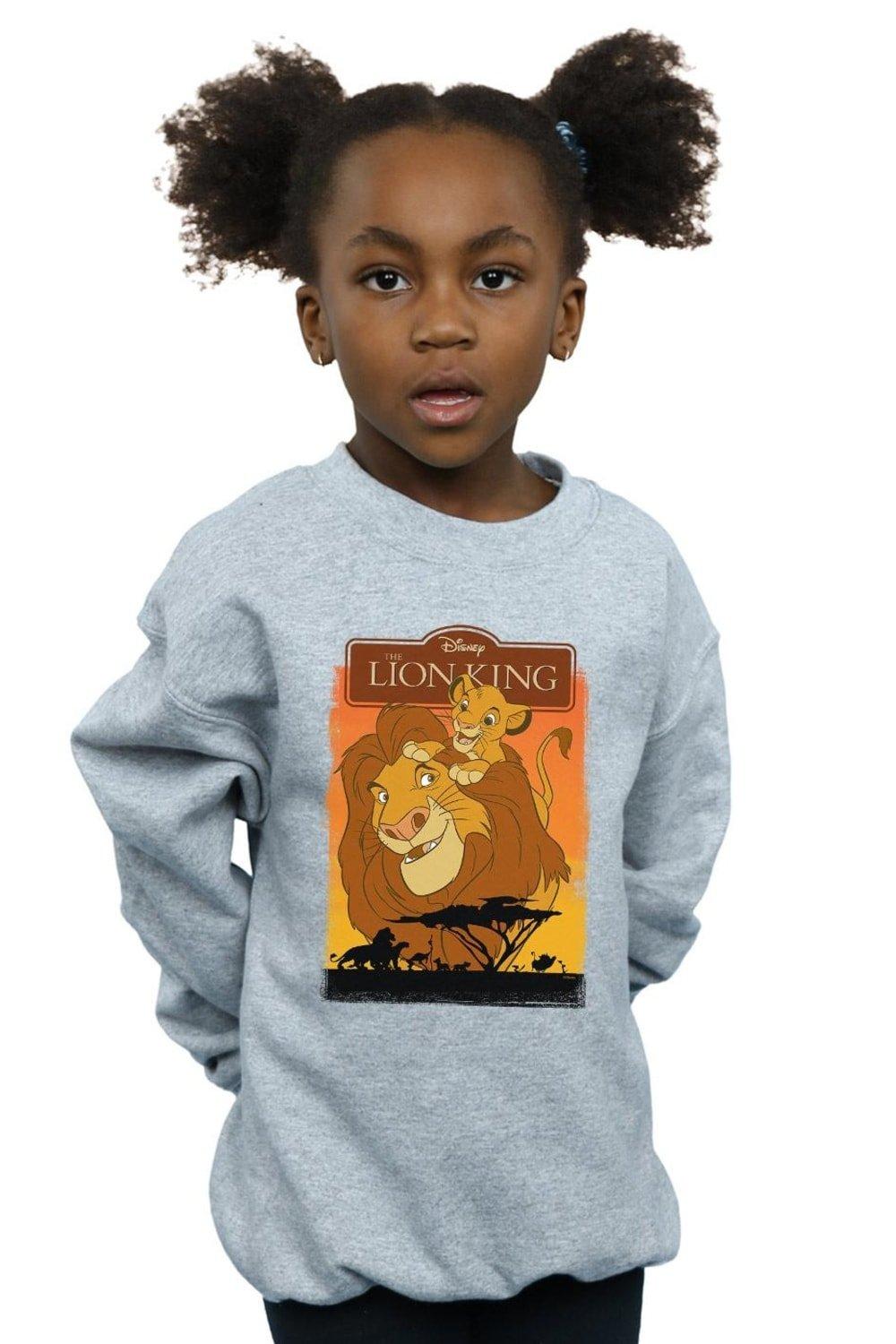 Толстовка «Король Лев Симба и Муфаса» Disney, серый пазлы деревянные король лев отец и сын муфаса и симба детская логика