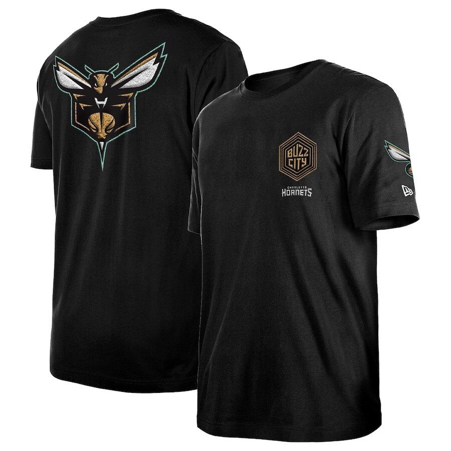 

Футболка с коротким рукавом New Era Charlotte Hornets, черный