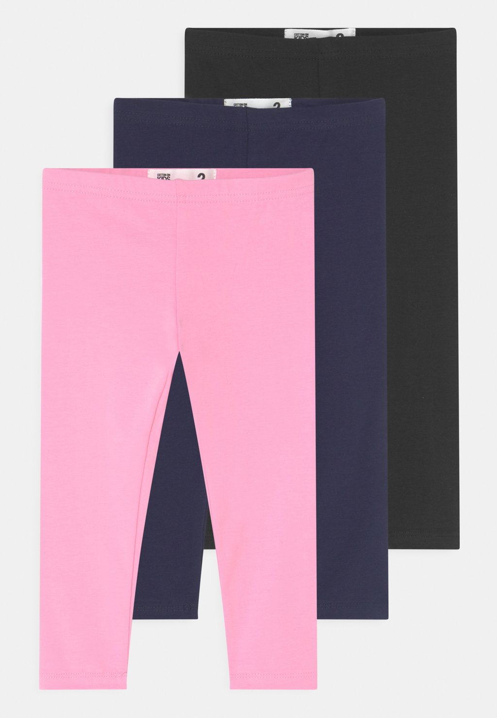 цена Леггинсы Girls 3 Pack Cotton On, цвет black/pink