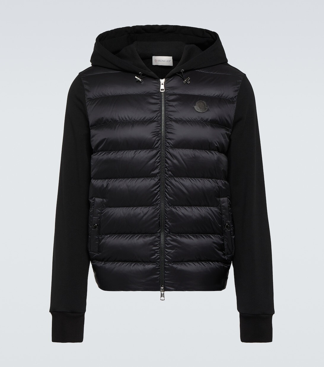

Куртка из шерсти со вставками из пуха Moncler, черный