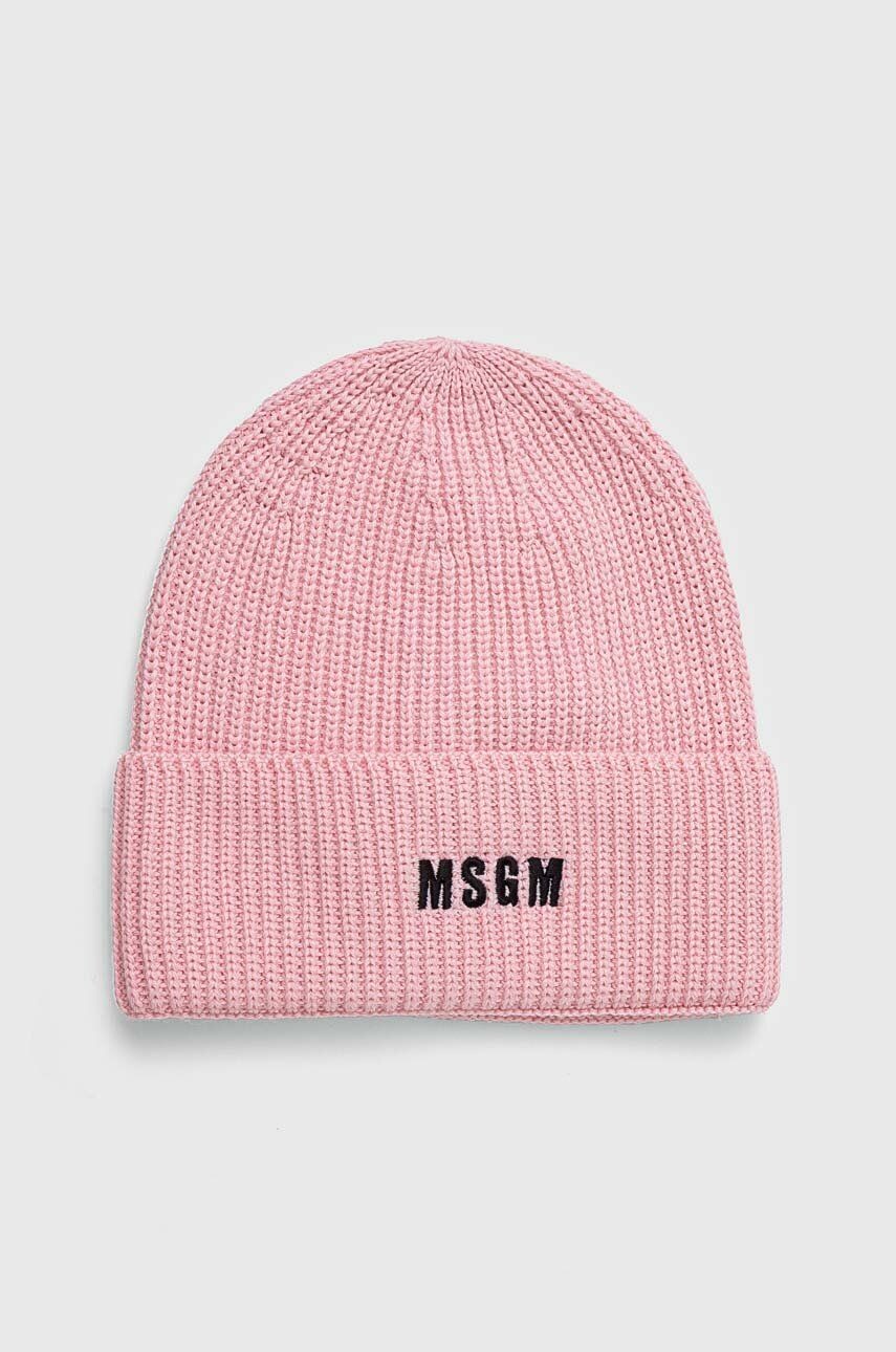 

Шерстяная шапка MSGM, розовый
