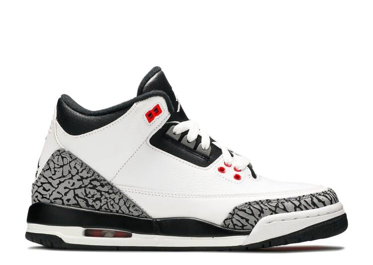 

Кроссовки AIR JORDAN 3 RETRO BG 'INFRARED 23', белый