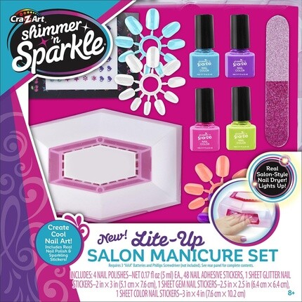 

Набор для сушки ногтей и лака Shimmer And Sparkle Lite Up, Cra-Z-Art