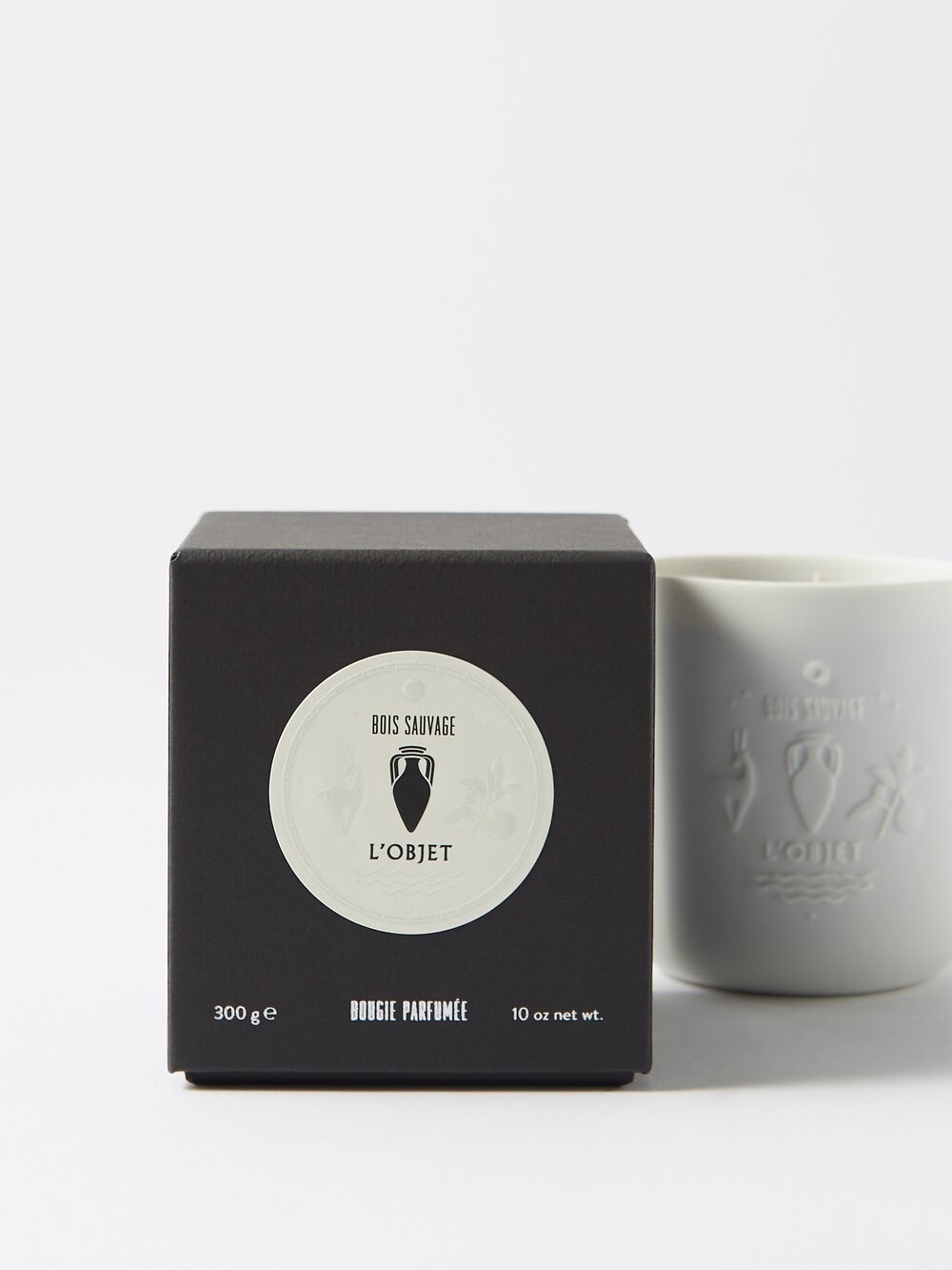 

Ароматическая свеча bois sauvage. L’Objet, белый