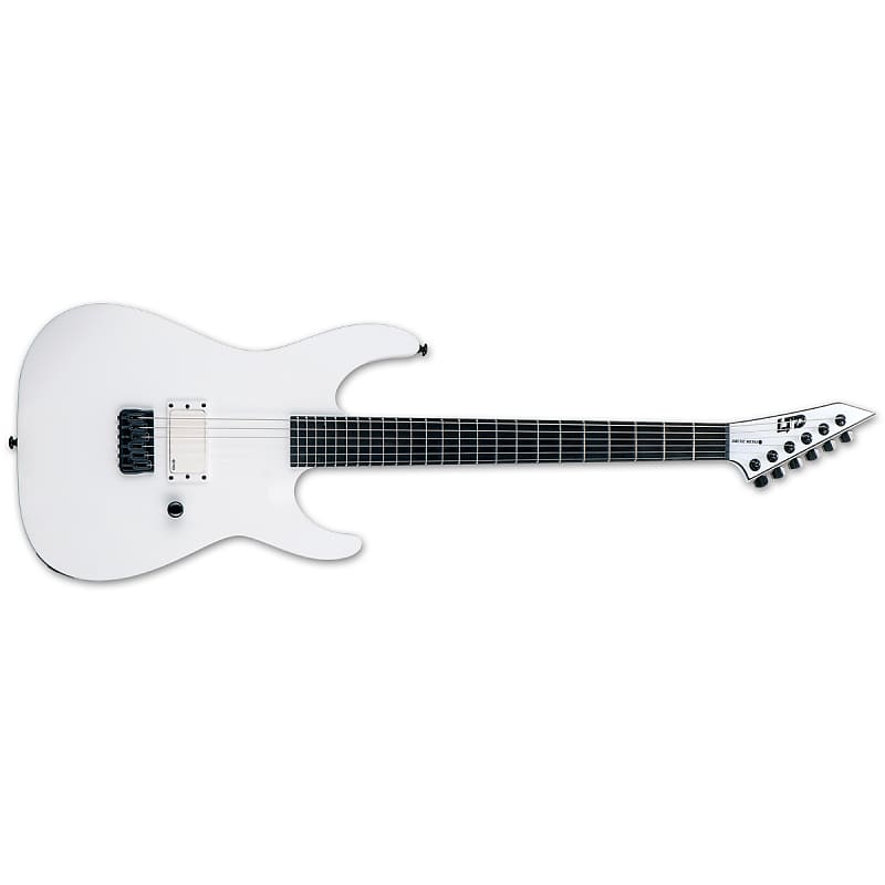 цена Электрогитара ESP LTD M-HT Arctic Metal Snow White Satin + FREE GIG BAG - Electric Guitar MHT