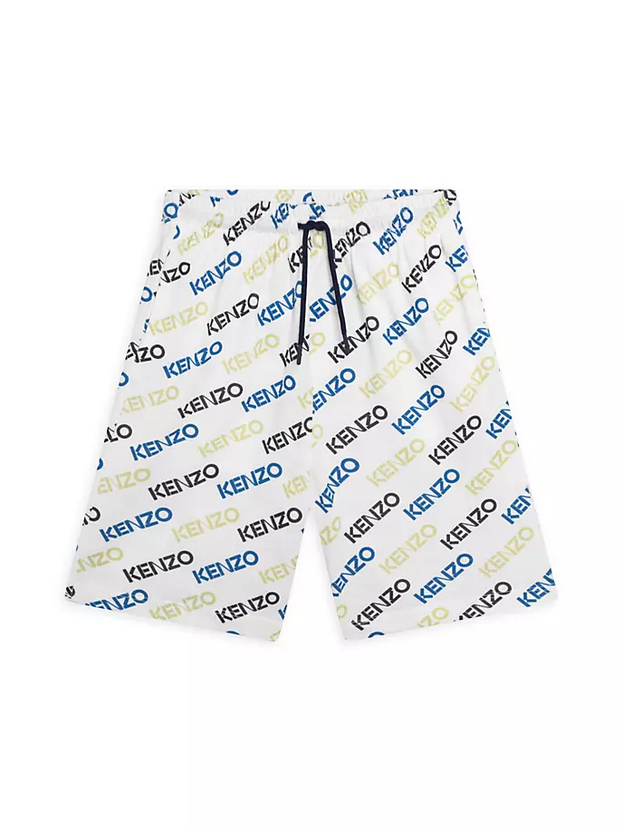 

Шорты-бермуды Little Boy's & Boy's с логотипом Kenzo, белый